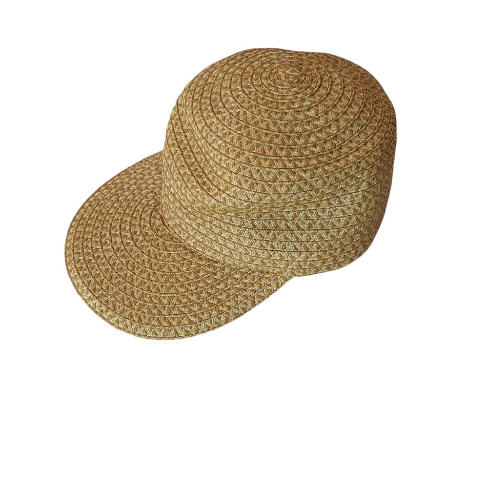 NWT Eric Javits Sz S/M Squishee Packable Home Run Straw Woven Hat Cap UPF 50 - Picture 2 of 9